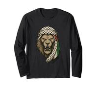 Sciarpa araba Leone della Palestina con Kufiya Orgoglio palestinese Maglia a Manica