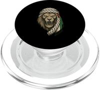 Sciarpa araba leone della Palestina con Kufiya Orgoglio palestinese PopSockets PopGrip per MagSafe