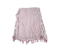 Sciarpa bianca a righe rosa uomo cotone rigata bianco