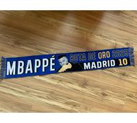 Sciarpa Calcio Edizione Speciale Kylián Mbappé " Scarponi Oro 2025 " Real Madrid