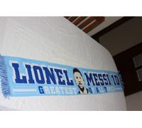 Sciarpa Calcio Leo MESSI Edizione: "IL MIGLIORE DI TUTTI I TEMPI" ARGENTINA