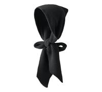 Sciarpa Calda Donna-Sciarpa Donna Elegante-Sciarpa A Strati, Cappello, Collo A Scialle, Capospalla Invernale Staccabile, Caldo Mantello Lavorato A Maglia per Outfit alla Moda (Black, One Size)