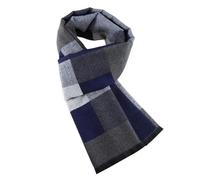 Sciarpa calda invernale a quadri, sciarpa a quadri da uomo, sciarpa a quadri lunga e morbida, sciarpe da collo lunghe e morbide ed eleganti, classica sciarpa a quadri lunghi per l'inverno e, blu, Se