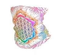 Sciarpa calda invernale multifunzionale, Fiore Della Vita Personalizzato Loto Bandana Scaldacollo Uomo Donna Sciarpa Da Sci Escursionismo Invernale Ghetta Geometria Sacra Mandala Copertura Del Viso