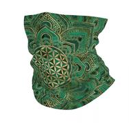 Sciarpa calda invernale multifunzionale, Fiore Personalizzato Della Vita In Lotus Geometria Sacra Bandana Collo Ghetta per Sci Running Wrap Sciarpa Mandala Passamontagna Spirituale Scaldamontagna
