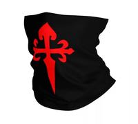 Sciarpa calda invernale multifunzionale, ghetta con collo a croce di Santiago personalizzata uomo donna Croce invernale antivento di Santa Bandana sciarpa per escursioni