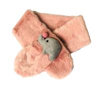 Sciarpa calda per bambini con simpatiche icone di animali dei cartoni animati, perfetta per l'autunno e l'inverno.