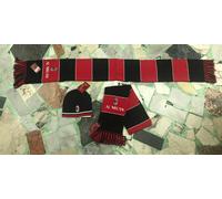 SCIARPA + CAPPELLO AC MILAN UFFICIALE FASCE LANA CAP SCARF ROSSONERI MILANISTA