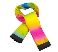Sciarpa che cambia colore Magic Trick - Nero a Rainbow Silk Illusion Prop per spettacoli teatrali, 120 cm Panno trasformante