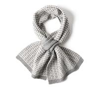 Sciarpa Collo in Puro Cashmere, Donna Caldo Sciarpe a Maglia con Buco della Serratura, Foulard Collo Moda in Cashmere Morbido Autunno Inverno, Sciarpa Scaldacollo per Regalo Sport All'aperto Gray