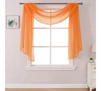 Sciarpa color corallo DONREN per feste - Sciarpa semitrasparente morbida e lussuosa per matrimoni (1 confezione, lunghezza 52 x 144 pollici)