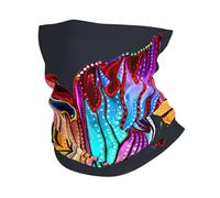 Sciarpa colorata con stampa a farfalla per sci e tempo freddo, per uomo e donna, scaldacollo per sci e corsa