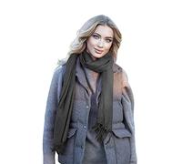 Sciarpa colorata Pashmina colorata alla moda delle donne - Nero