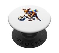 Sciarpa con canguro calciatore PopSockets PopGrip Adesivo