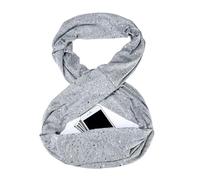 Sciarpa con Paillettes | Leggera e Morbida con Paillettes e Tasca con Zip per Feste | Foulard Infinity Leggero | per Casa Autunno Feste Casual Giardino Escursionismo Cammino Commuting Halloween Natale