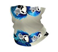 Sciarpa con stampa di pappagallo blu che abbraccia il freddo, scaldacollo invernale antivento per uomini e donne