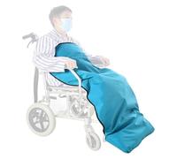 sciarpa coperta Scaldacuore per sedia a rotelle Co Borsa termica leggera semi-inclusiva for i piedi delle gambe, for accessori for sedie a rotelle for anziani disabili, regali for anziani(Blue)