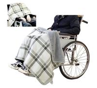 sciarpa coperta Scaldacuore per sedia a rotelle Co Coperta più calda Coperta morbida in flanella Mantella con scialle Coperta indossabile Foderata in pile Copertura for sedia a rotelle for la parte in