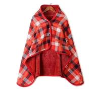 sciarpa coperta Scaldacuore per sedia a rotelle Co Poncho universale senza maniche con cappuccio for sedia a rotelle for anziani, ispessimento multiuso for anziani(C)