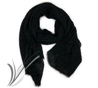 Sciarpa cotone nera uomo leggera fular foulard pashmina elegante casual moda