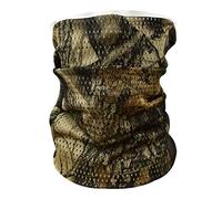 Sciarpa da camuffamento tattica, QMFIVE Uomo e Donna Fascia Militare multifunzionale a forma di capo Head-Wrap Face Mesh Sfoglia per combattimento, caccia, arrampicata, escursionismo, ciclismo (Leaf)