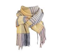 Sciarpa da donna a maglia grossa in un mix di cotone tessuto di seta donna donna fantasia stella italia elegante sciarpa autunnale sciarpa di lana donna coperta arrampicata moto outdoor nero, giallo