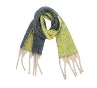 Sciarpa da donna calda autunno inverno tinta unita cotone con pompon Slouch maglia da donna per l'inverno con vera finitura, regalo per uomo e papà caldo per sci, corsa, ciclismo, Verde menta, Taglia