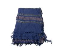 SCIARPA DA DONNA fantasia a righe Stropicciata BLU