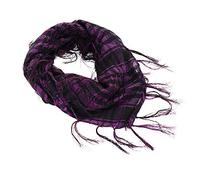 Sciarpa da donna in cotone con struttura a costine con pompon Slouch Maglia da donna per inverno, morbida e calda, con nappe per corsa, sci, ciclismo, snowboard, Lilla, Taglia unica