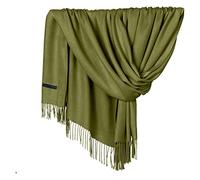 Sciarpa da donna in pile, antivento, scaldacollo con pompon Slouch, da donna, per l'inverno, alla moda, con design morbido, antivento, scaldacollo, verde, Taglia unica
