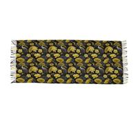 Sciarpa Da Donna Ocean Kea Water Lily Black And Gold Sciarpe