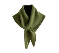 Sciarpa da donna, piccola triangolare, in lana, per moda e feste, sciarpa natalizia da donna, per casa, autunno, quotidiano, feste, esterni, giardino, campeggio, escursionismo, passeggiate, Verde