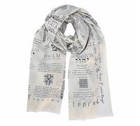 Sciarpa da donna - Scialle Sacro con Mantra di preghiera e meditazione ornata con un testo stimolante alla moda elegante e versatile per il quotidiano e le pratiche di piena coscienza