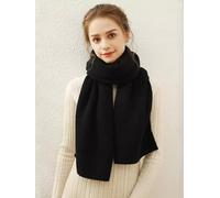 Sciarpa da donna sciarpone grande stola scialle nero morbida invernale SC004