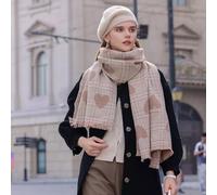 Sciarpa Da Donna Sciarpone Scialle Beige Colorata Morbida Stola Invernale 90261