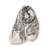 Sciarpa Da Donna Sciarpone Scialle Bianco Grigio Morbida Stola Invernale 90251