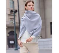 Sciarpa Da Donna Sciarpone Scialle Grigio Perla Morbida Stola Invernale 90263