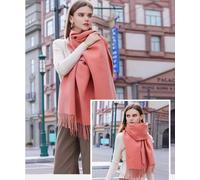 Sciarpa Da Donna Sciarpone Scialle Rosa Cipria Morbida Stola Invernale 90264