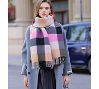 Sciarpa Da Donna Sciarpone Scialle Rosa Colorata Morbida Stola Invernale 90252