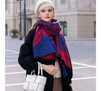 Sciarpa Da Donna Sciarpone Scialle Rosso Blu Morbida Stola Invernale 90251