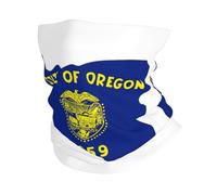 Sciarpa da sci con stampa della mappa della bandiera dell'Oregon, sciarpa per uomo e donna, scaldacollo per sci e corsa