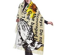 Sciarpa Da Sposa Con Girasole Guerriero Di Dio, 2 Cronache 20, 15 Versetti Sciarpe Lunghe Da Donna Morbido Scialle Classiche Sciarpa Con Nappe