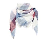 Sciarpa da uomo blu elegante a quadri New Thorn sciarpa quadrata da donna sciarpa triangolare a quadri per donna sciarpa cashmere nera da donna, Blu, Taglia unica