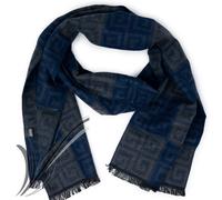 Sciarpa da uomo blu invernale fantasia per ragazzo elegante grande casual calda