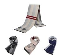 Sciarpa da uomo per uomo Copia invernale Scialle di cashmere Sciarpa di marca di lusso Morbida mantieni caldo all'aperto Fazzoletto da collo in maglia grigia Scialle da uomo Avvolgente regalo