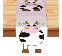 Sciarpa decorativa stampata con latte di mucca, decorazione di Halloween, striscione per la casa e le vacanze di Natale