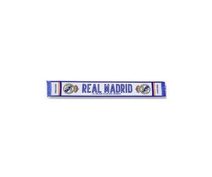 Sciarpa Del Tifoso Del Real Madrid CF Bianca E Blu Football Accessorio
