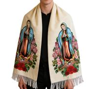Sciarpa Della Maria - 70,8 X 27,5 X 0,19 pollici, sciarpa cattolica, sciarpa da preghiera Guadalupe, per la preghiera quotidiana, viaggi, ristorante, giardino, interni ed esterni, giorno del