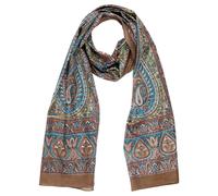 Sciarpa di cotone paisley grande piccola allover 175x50cm motivo10 sciarpa estiv
