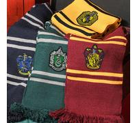 Sciarpa di Harry Potter, collaborazione Gryffindor e Serpeverde, sciarpa frangata in misto cachemire unisex, regalo a tema scuola magica, per Natale Tagli UnicaGrafico,Lettere,A striscePoliestere